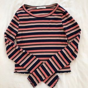 Striped crop top